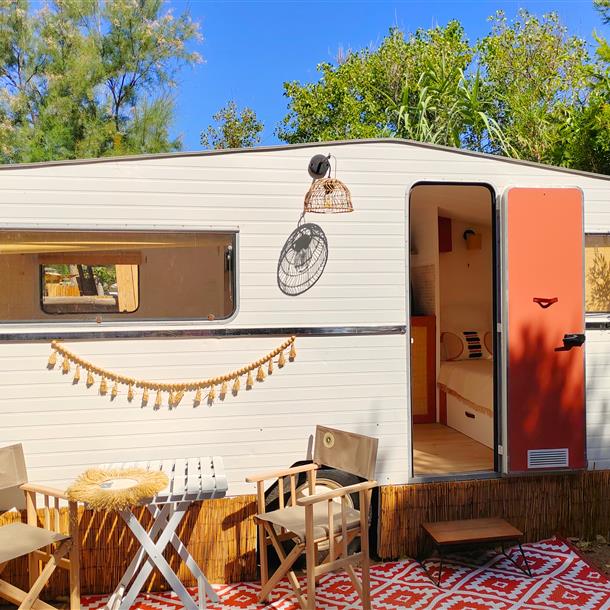 Wohnwagen 3 Plätze zu mieten - Camping Beauregard Plage